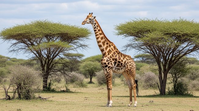 Giraffe in the wild